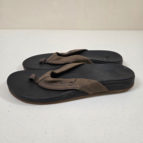 Reef Mens Cushion Spring Flip Flop Sandals Brown Black Size 10 Comfort Thong main image 5